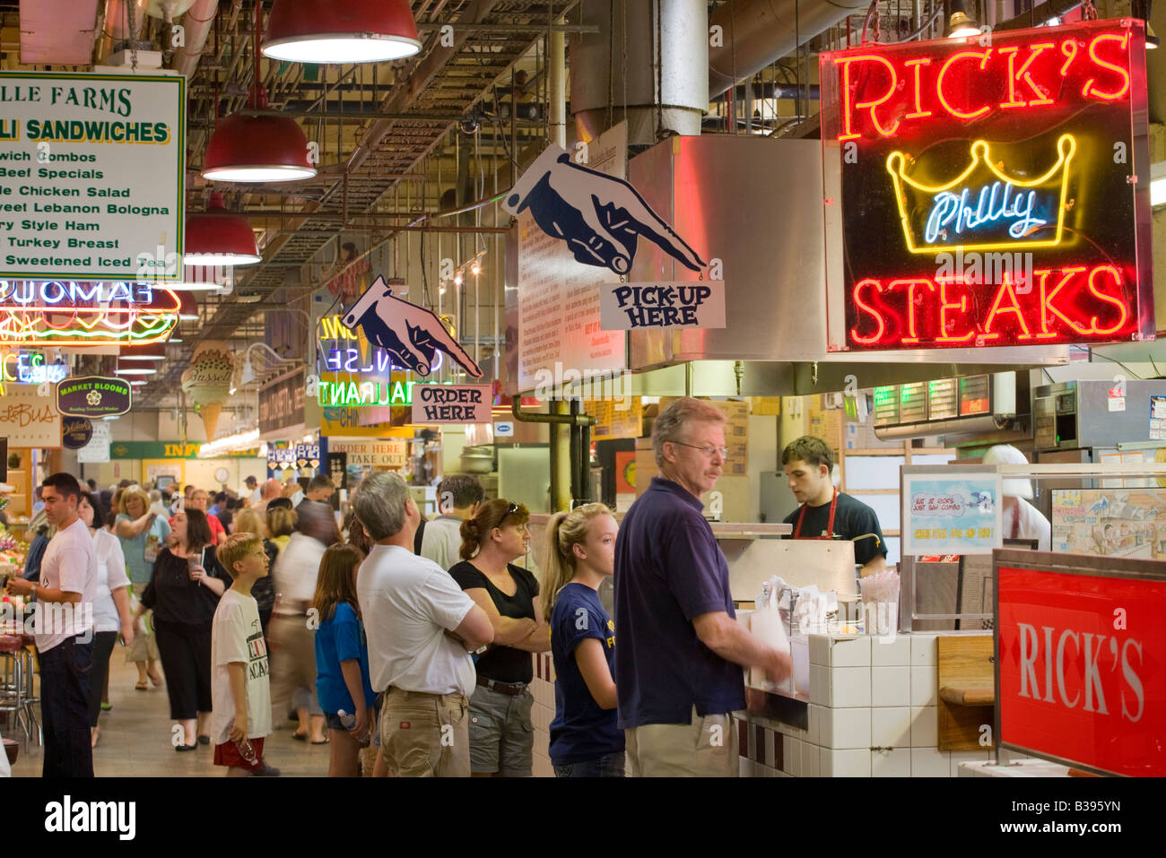 Reading Terminal Market, Philadelphia, Pennsylvania, USA Stock Photo