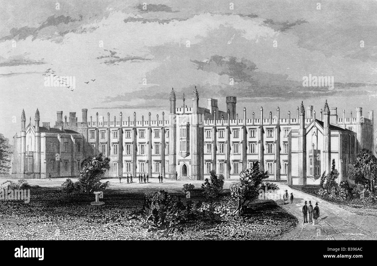 Wesleyan Theological College Richmond Surrey England Circa 1850 19th Century Engraving Stock Photo