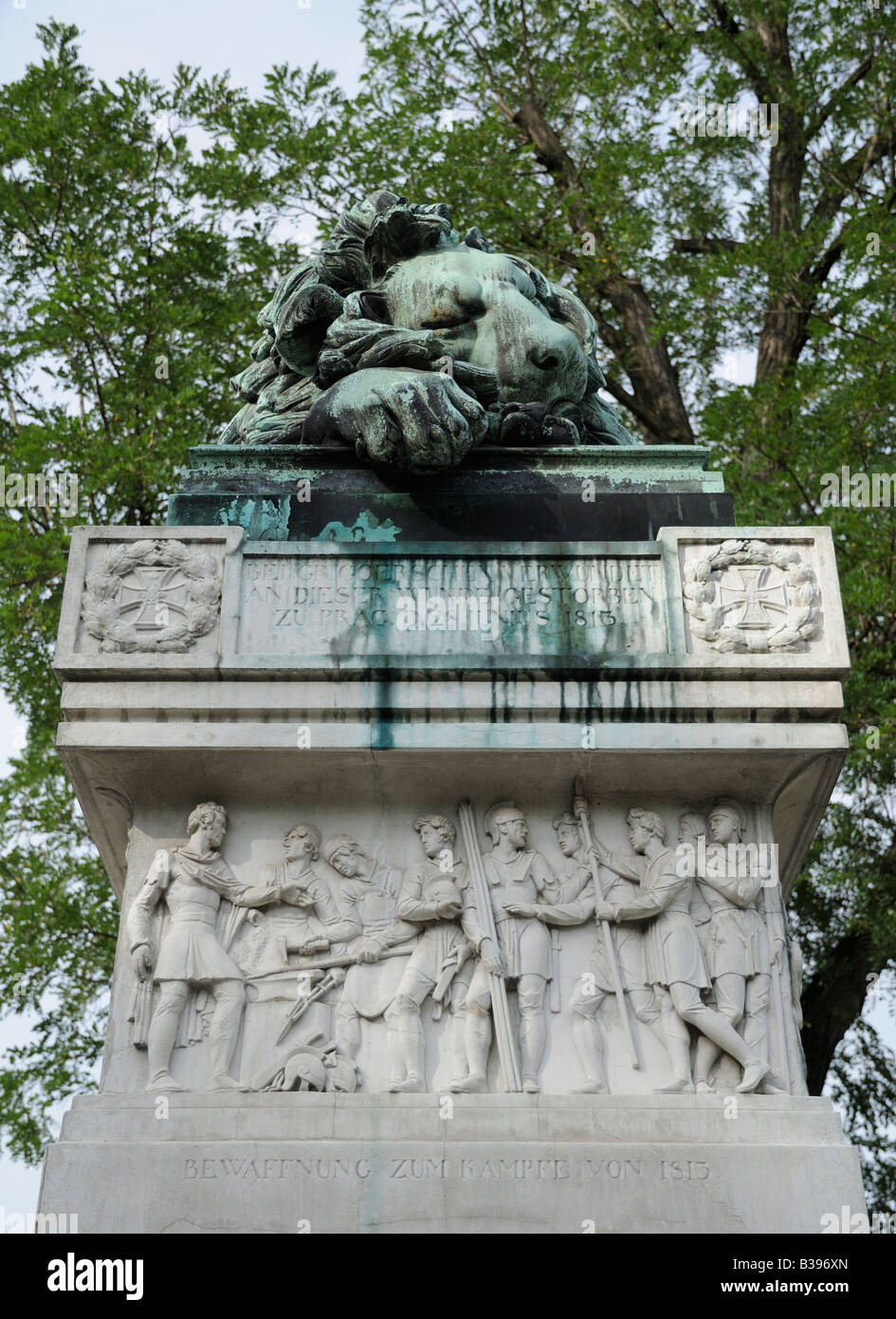 Tomb of Prussian general Gerhard von Scharnhorst, Invalidenfriedhof Prussian military cemetery in Berlin Stock Photo