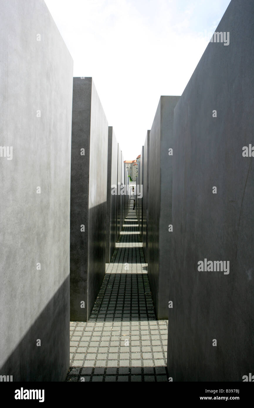 Deutschland, Berlin, Holocaust-Mahnmal, Germany Holocaust Memorial in Berlin Stock Photo