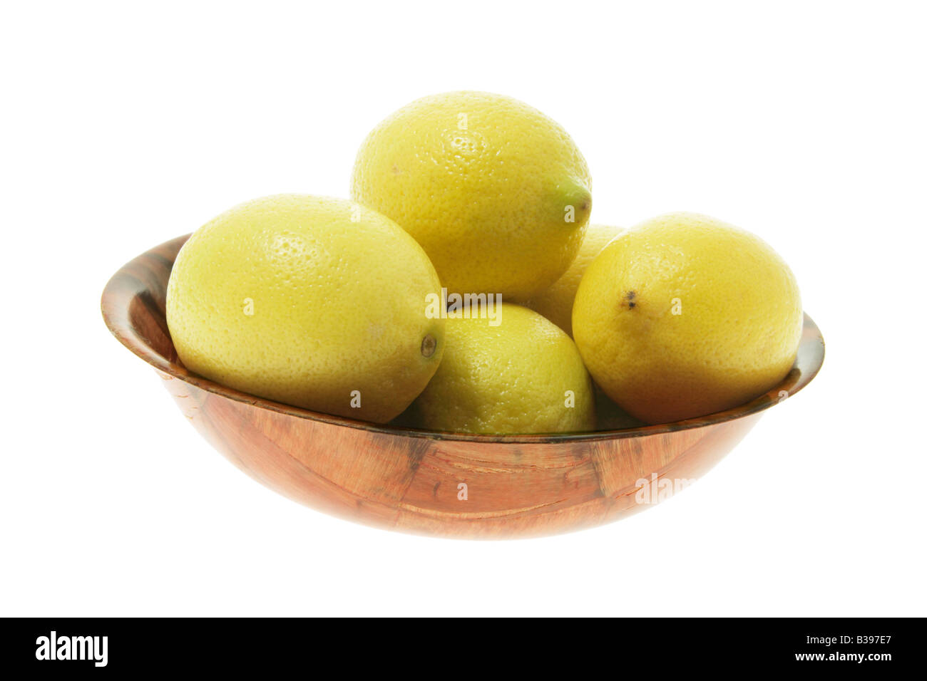 Bowl of Lemons Stock Photo Alamy
