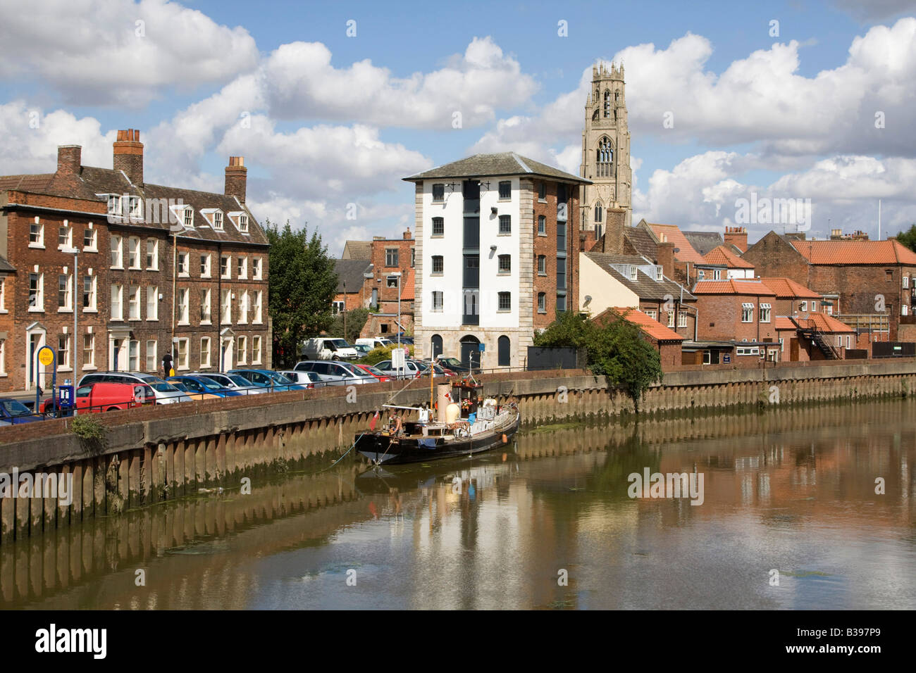 the haven riverside boston town centre lincolnshire england Stock Photo