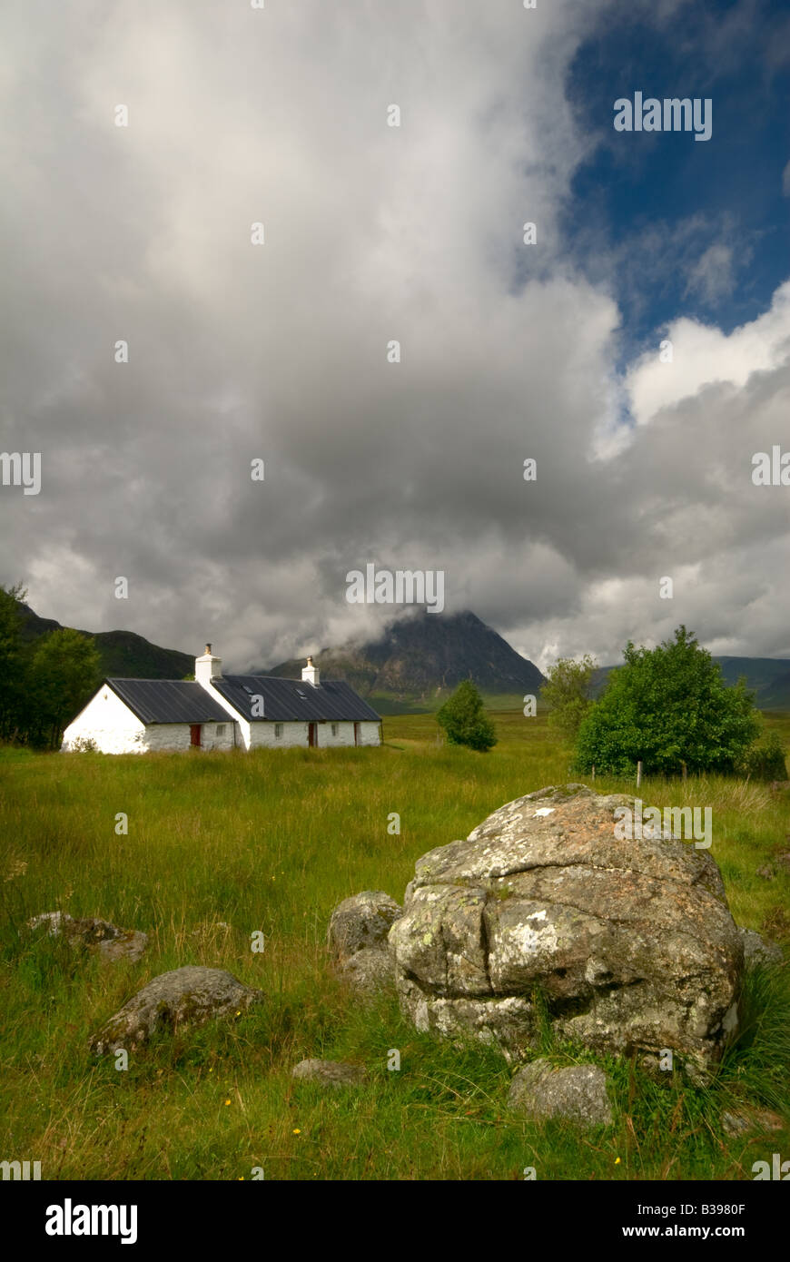 Glencoe in the region of Lochaber, West Highlands of Scotland in the United Kingdom of Great Britain Stock Photo