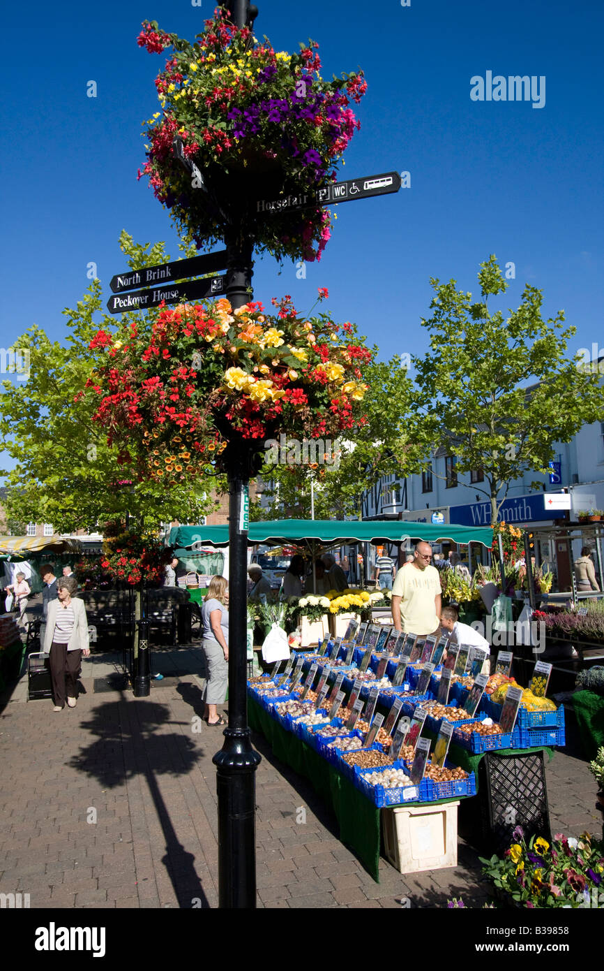 Wisbech market place town centre and inland port in the Fenland area of Cambridgeshire Stock Wisbech market place town centre and inland port in the Fenland area of Cambridgeshire Stock