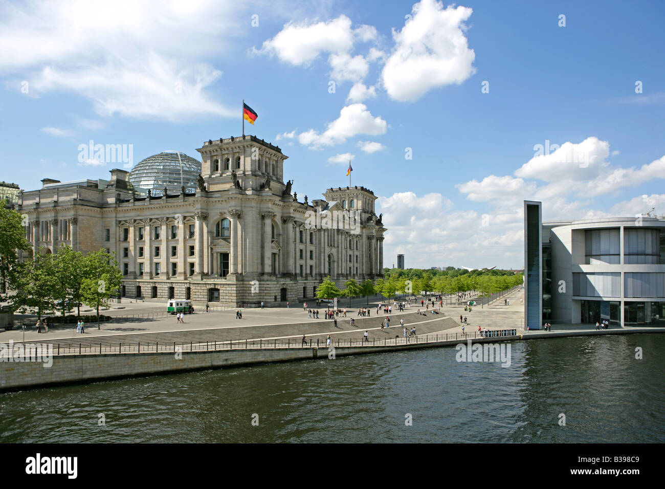 Deutschland, Berlin, Reichstagsgebaeude, Reichstag - German federal parliament in Berlin Stock Photo