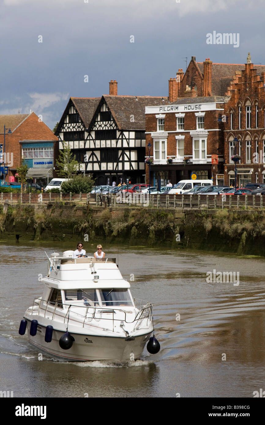 river witham Boston town centre Lincolnshire east coast of England Stock Photo