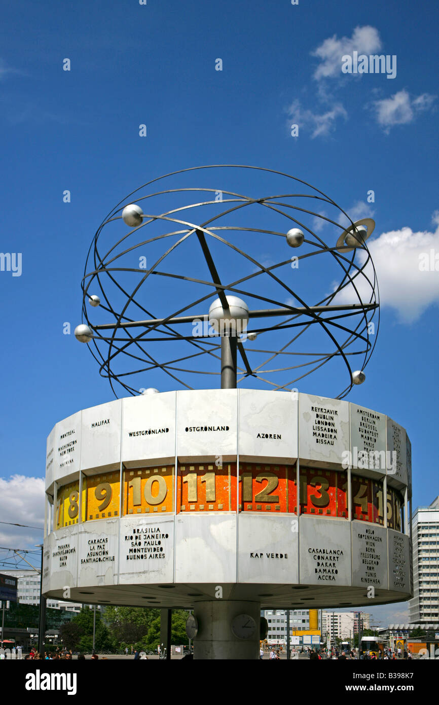 Deutschland, Berlin, Weltzeituhr Am Alexanderplatz, World Time Clock ...