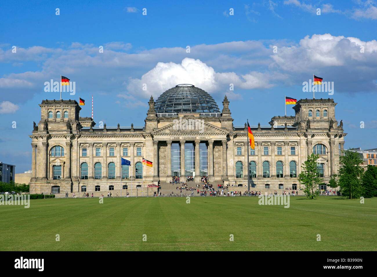 Deutschland, Berlin, Reichstagsgebaeude, Reichstag - German federal parliament in Berlin Stock Photo