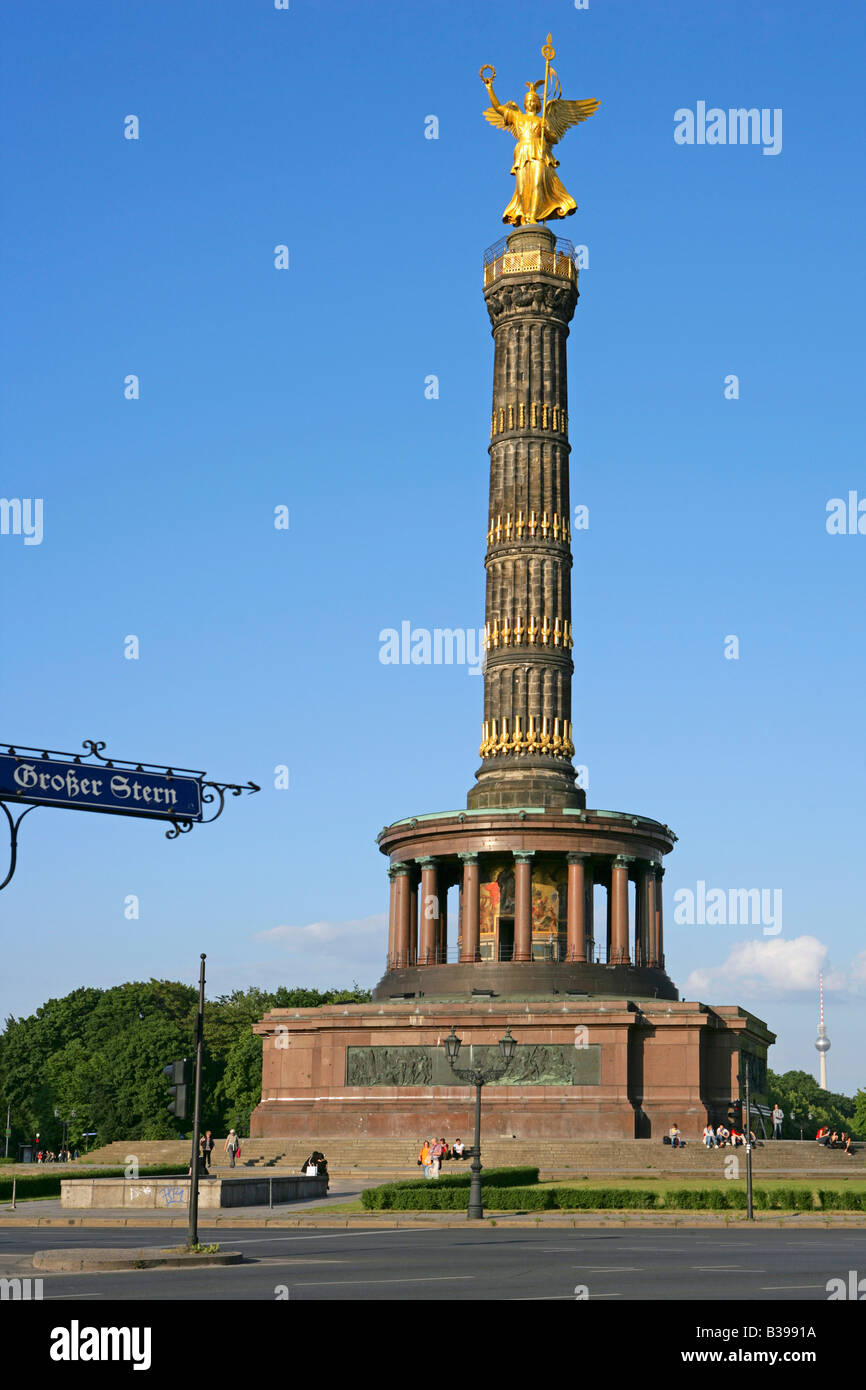 Deutschland, Berlin, Siegessaule, victory column in Berlin, Germany Stock Photo