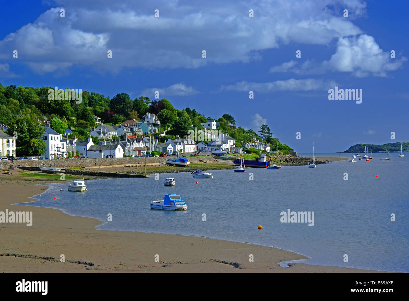 uk scotland dumfries and galloway kippford Stock Photo
