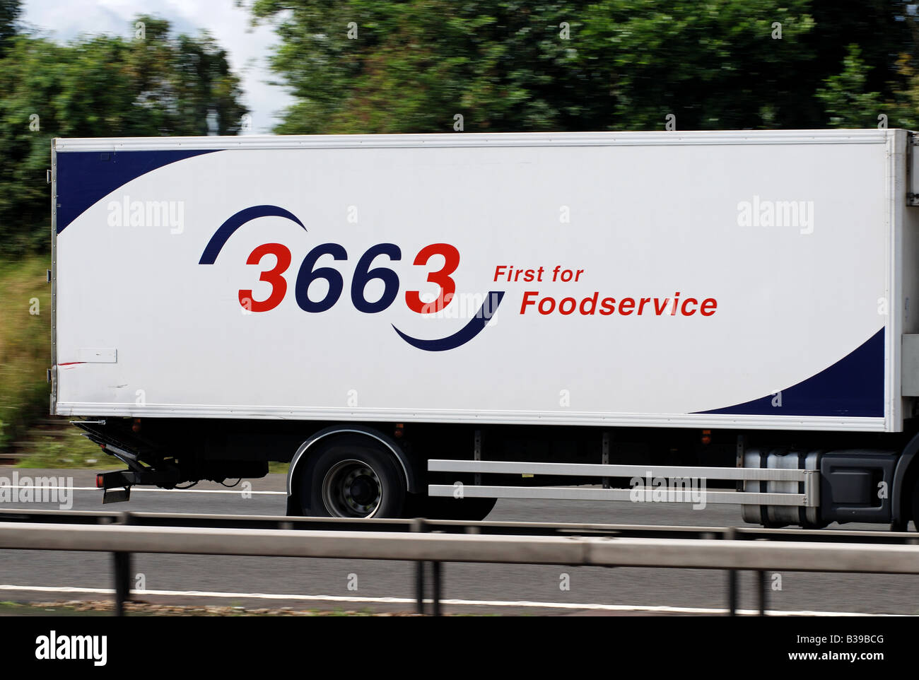 3663 lorry on M40 motorway England UK Stock Photo