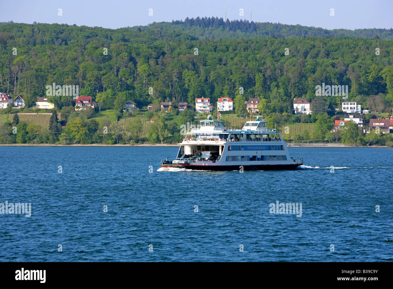 Deutschland, Autofaehre auf dem Bodensee, Germany Car ferry on the Lake Constance Stock Photo