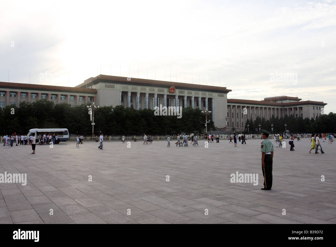 soldier in tiananmen square, beijing, china Stock Photo