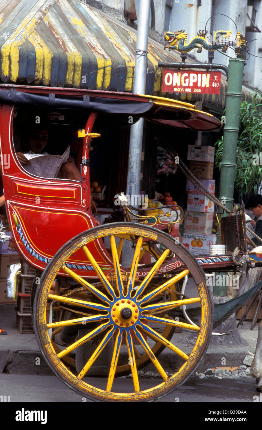 calesa in chinatown manila philippines Stock Photo