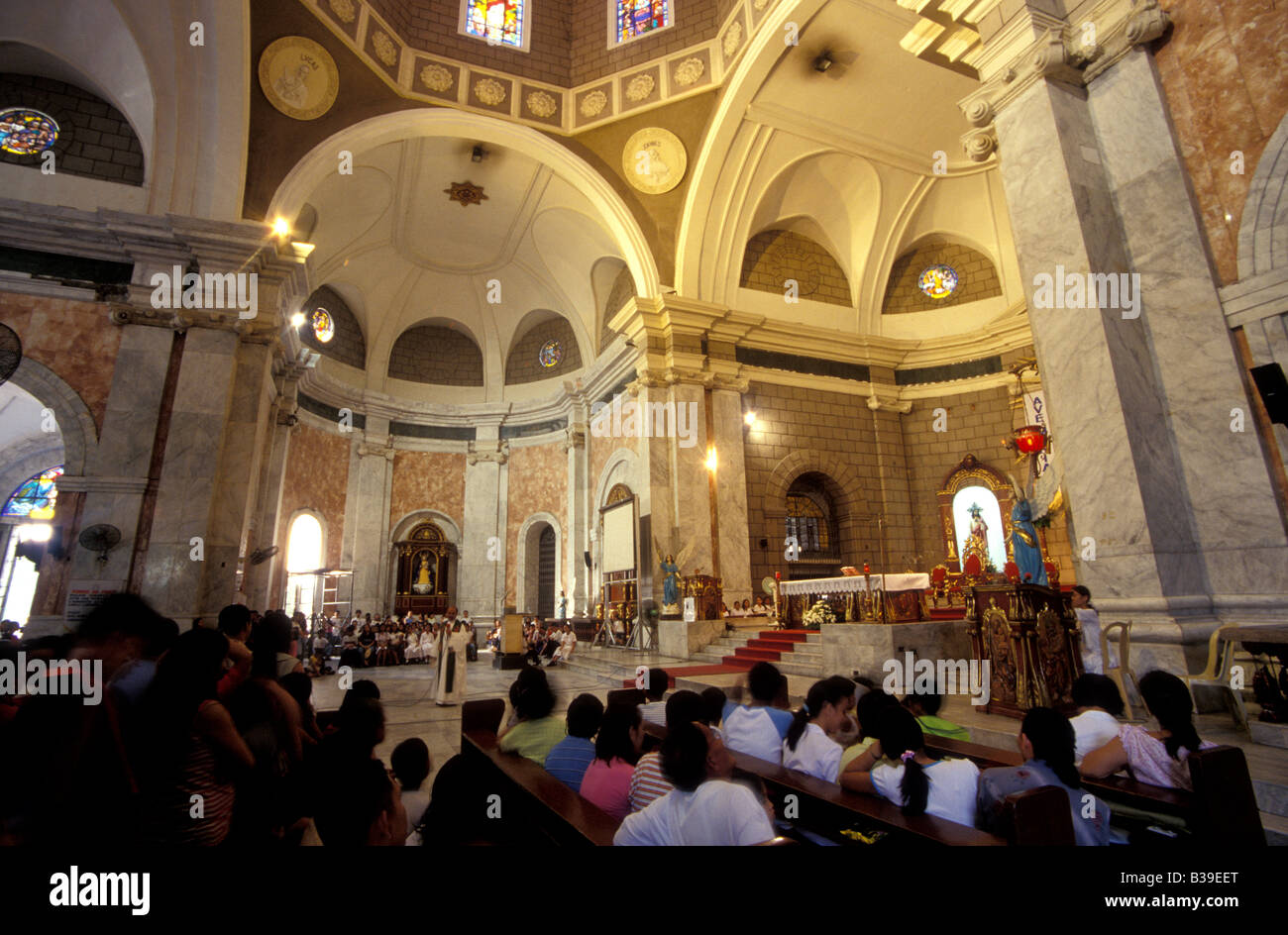 tondo church interior manila philippines Stock Photo
