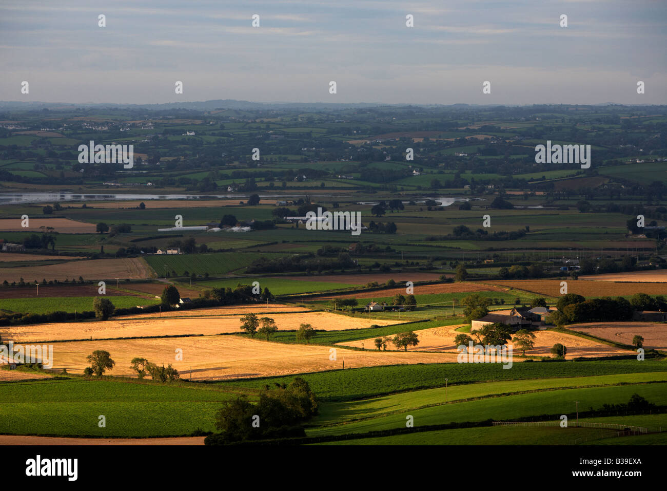 rolling fields countryside and farmland near newtownards country down northern ireland Stock Photo