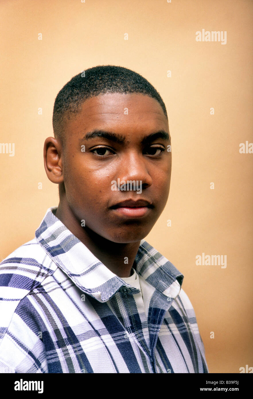 African american teen boy face serious hi-res stock photography and ...