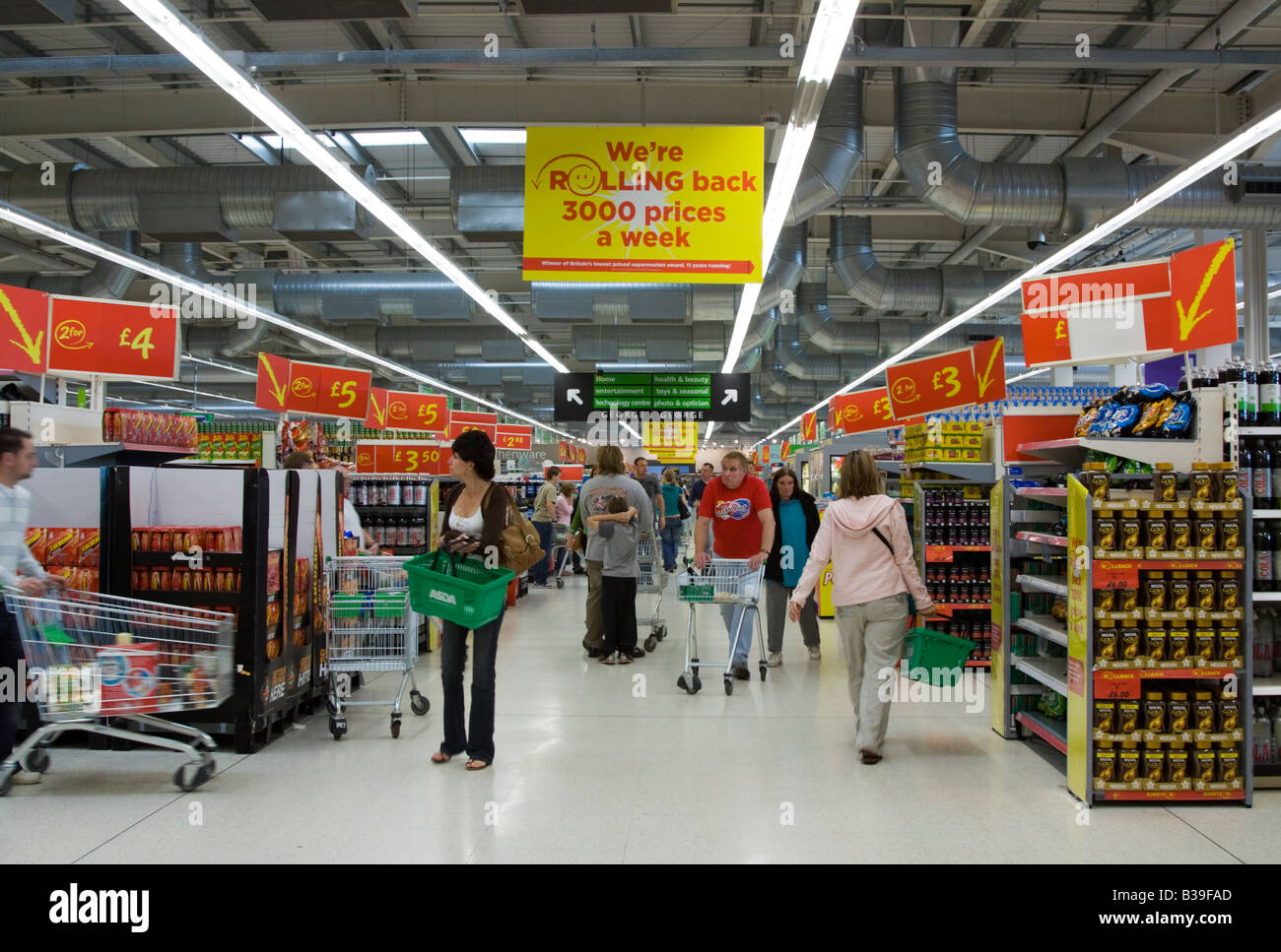 Asda Superstore Milton Keynes Buckinghamshire Stock Photo Alamy