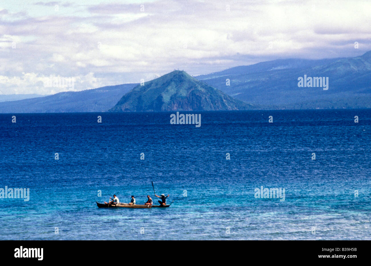 fishing boat off camiguin philippines Stock Photo