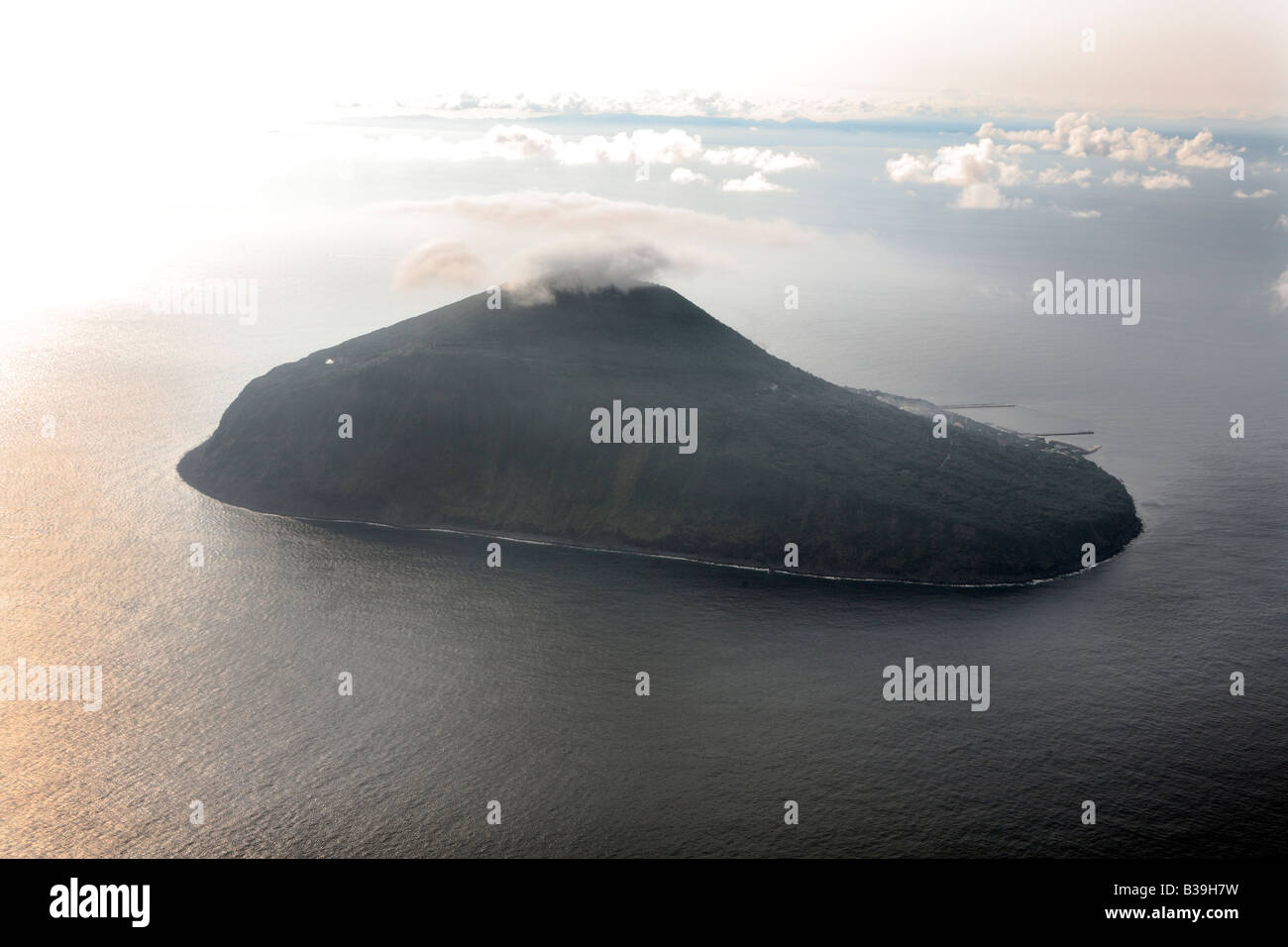 The Pacific island of Toshima Stock Photo