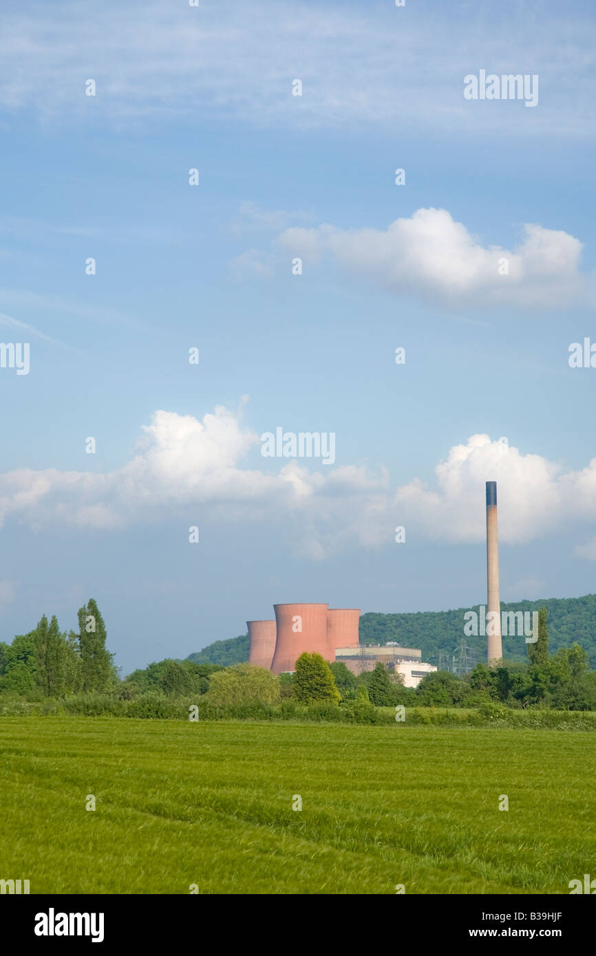 Ironbridge Coal Fired Power Station Buildwas on a sunny summers day Shropshire England United Kingdom GB Great Britain Stock Photo