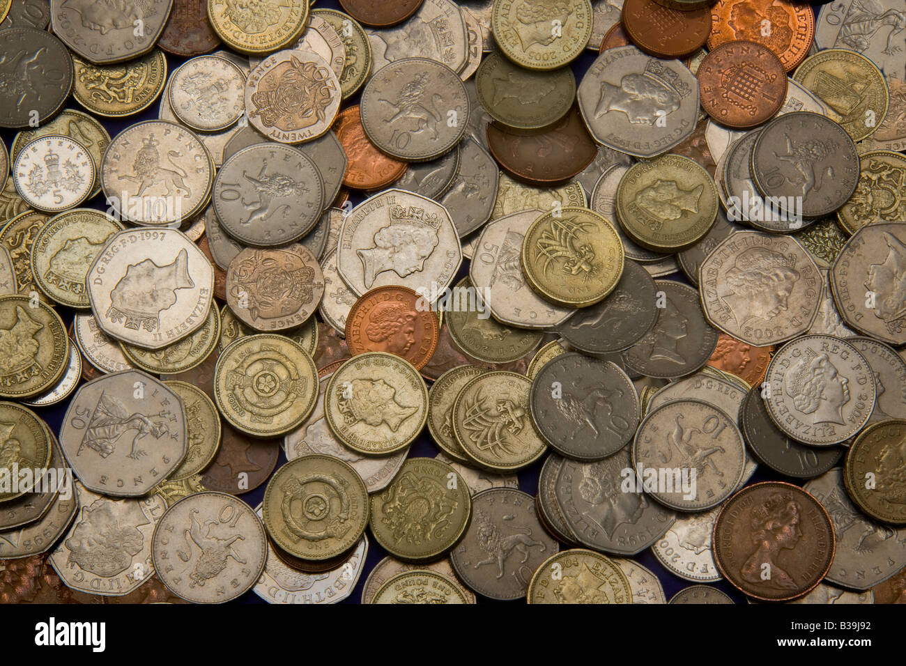 Various Coins Money Stock Photo - Alamy