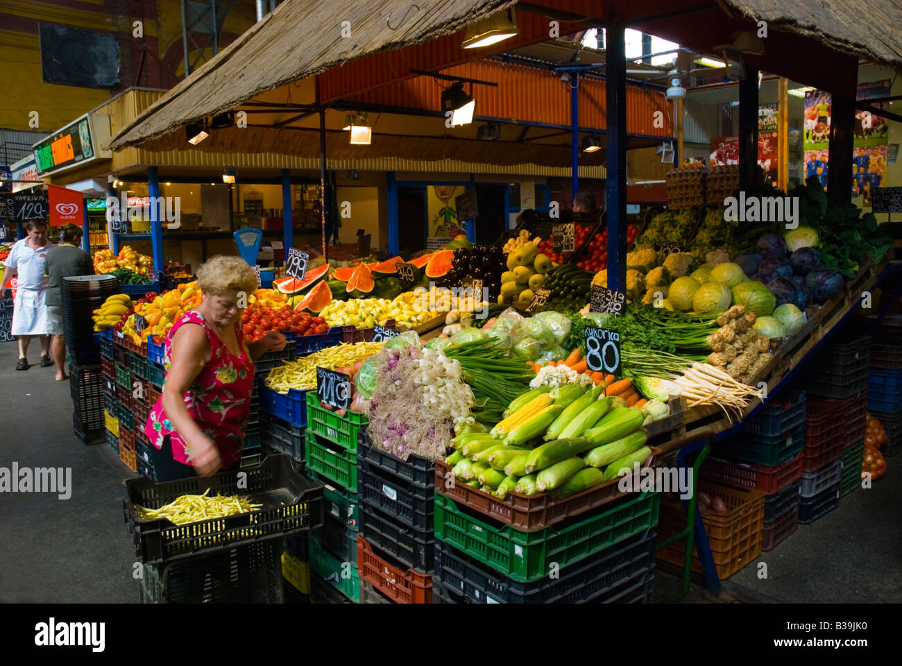 Hunyadi teri vasarcsarnok the indoor market at Hunyadi ter square in