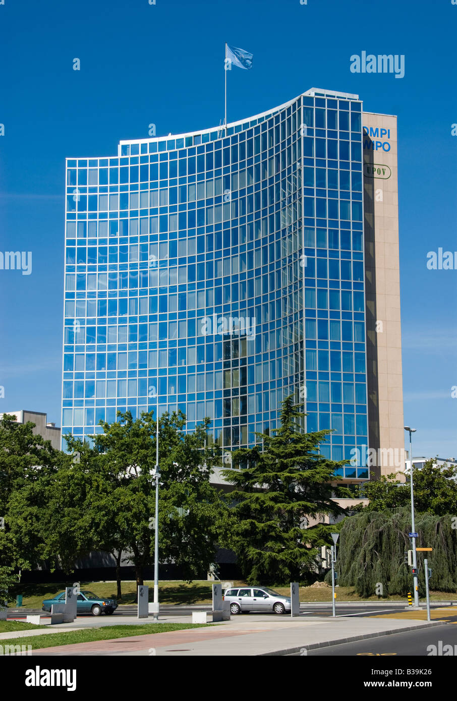 World intellectual property organization building WIPO OMPI in Geneva Stock  Photo - Alamy