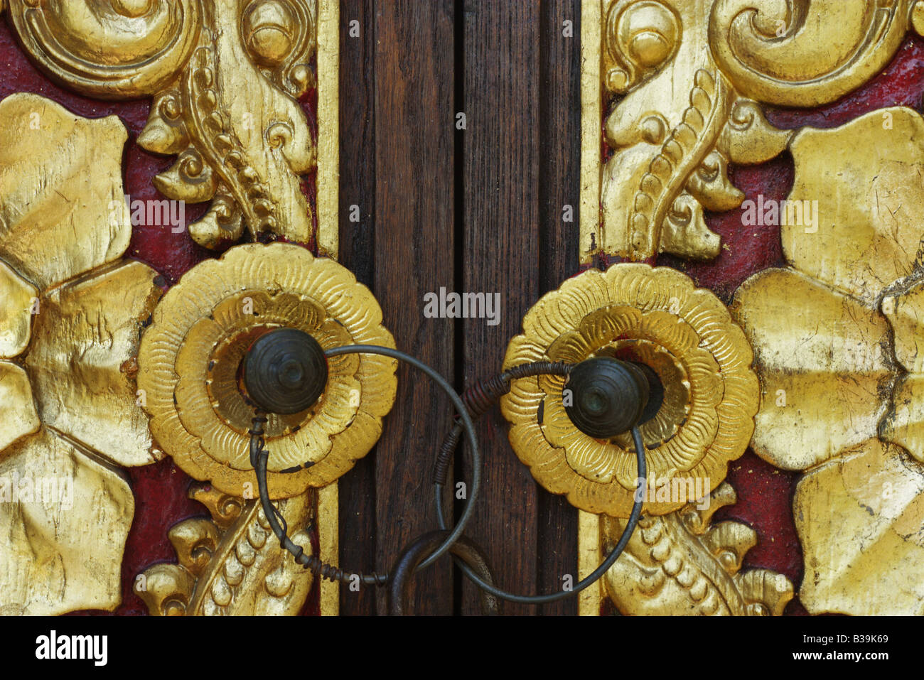 balinese door, still life Stock Photo