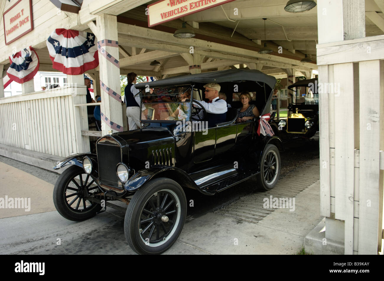 Model T Fords at Greenfield Village in Dearborn Michigan USA Stock Photo