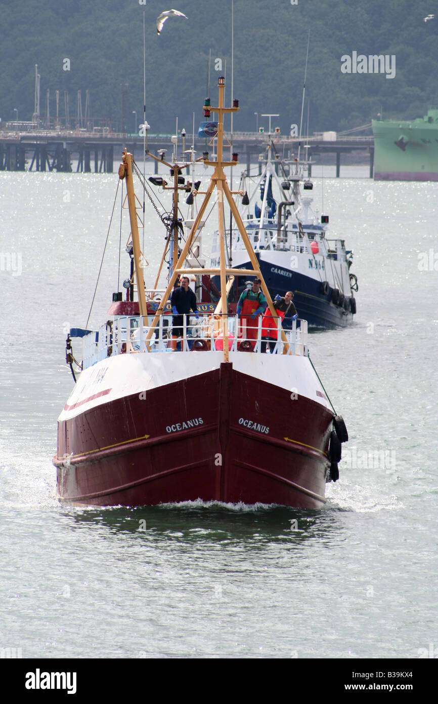Fishing boats, Milford Haven, Pembrokeshire, Wales Stock Photo Alamy