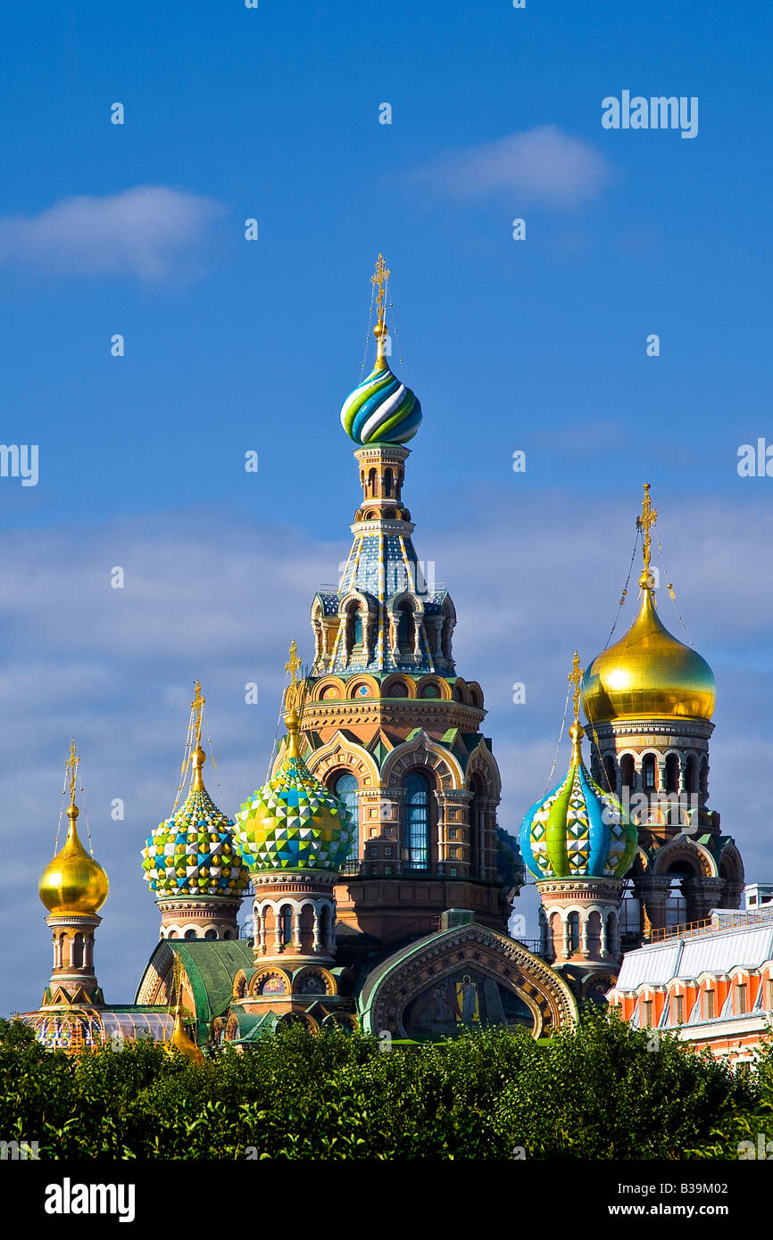 The Church of the Savior on Spilled Blood or The Cathedral of the Resurrection of Christ Stock Photo