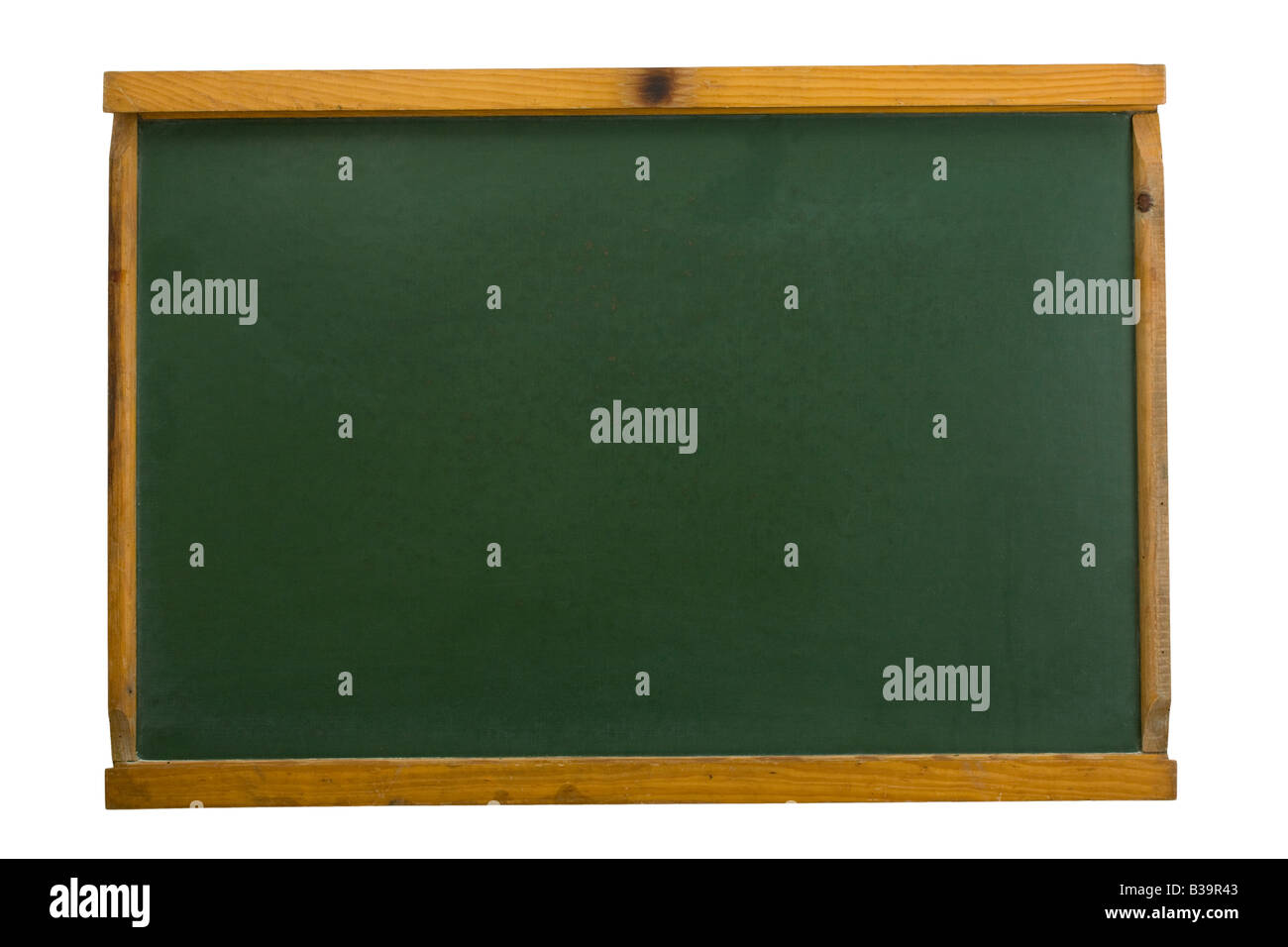 Old school board isolated on a white background Stock Photo