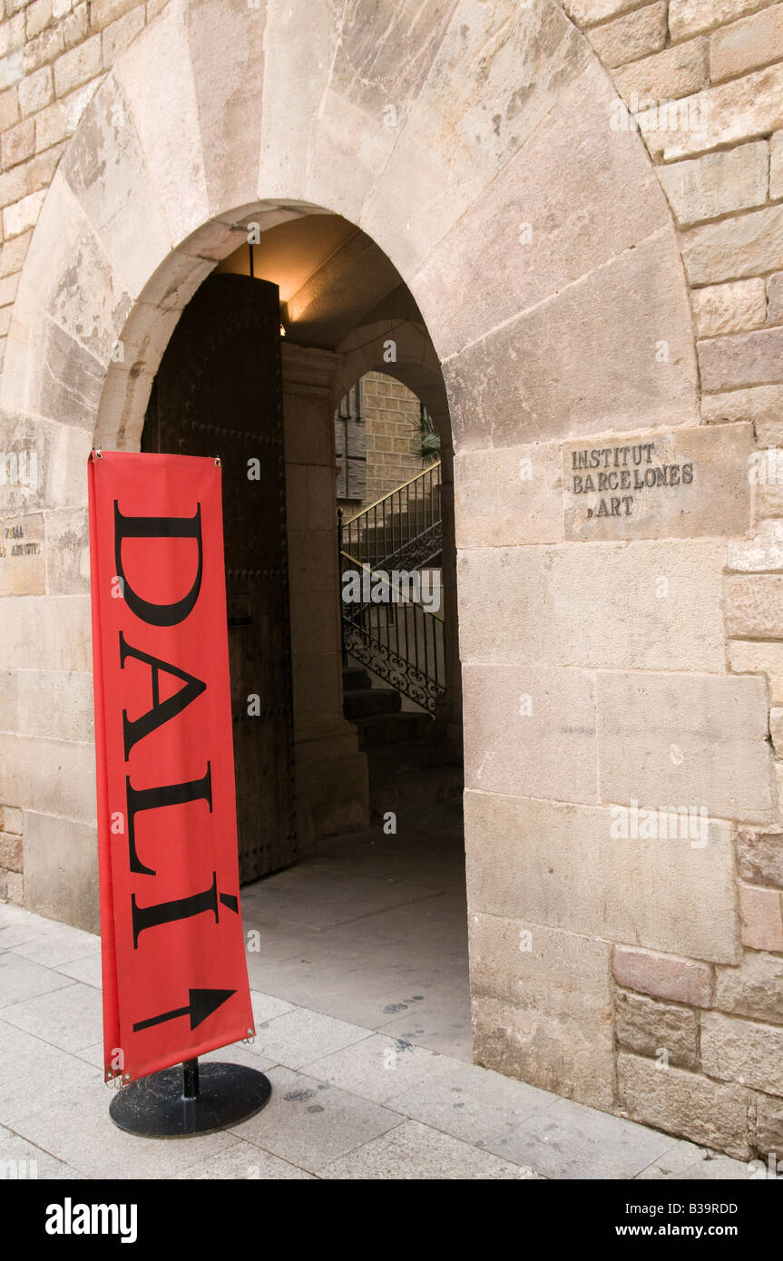 Dali Exhibition at 'Institut Barcelonés D´Art'.  Barcelona Stock Photo