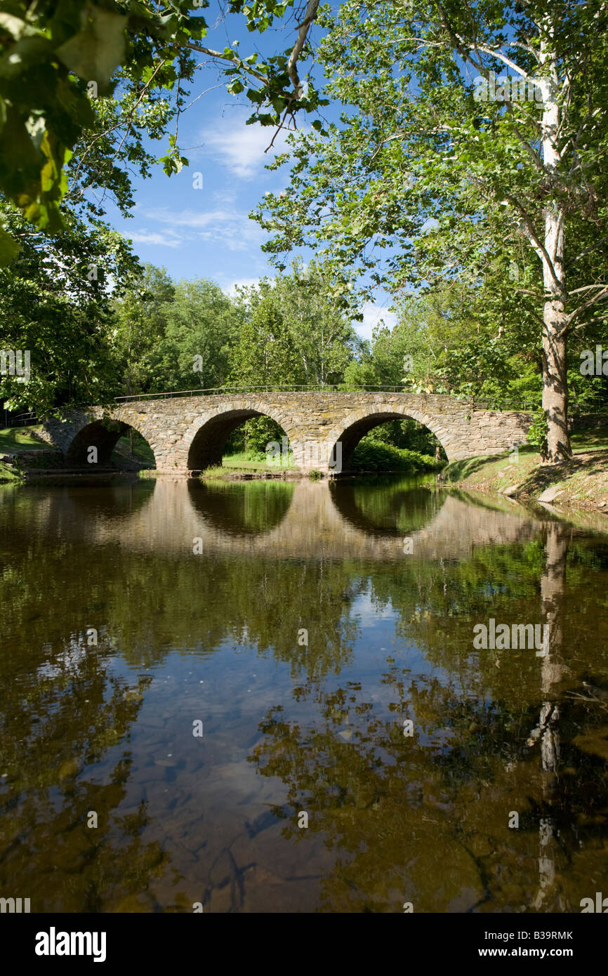 Stone Arch Bridge Catskills New York State Stock Photo