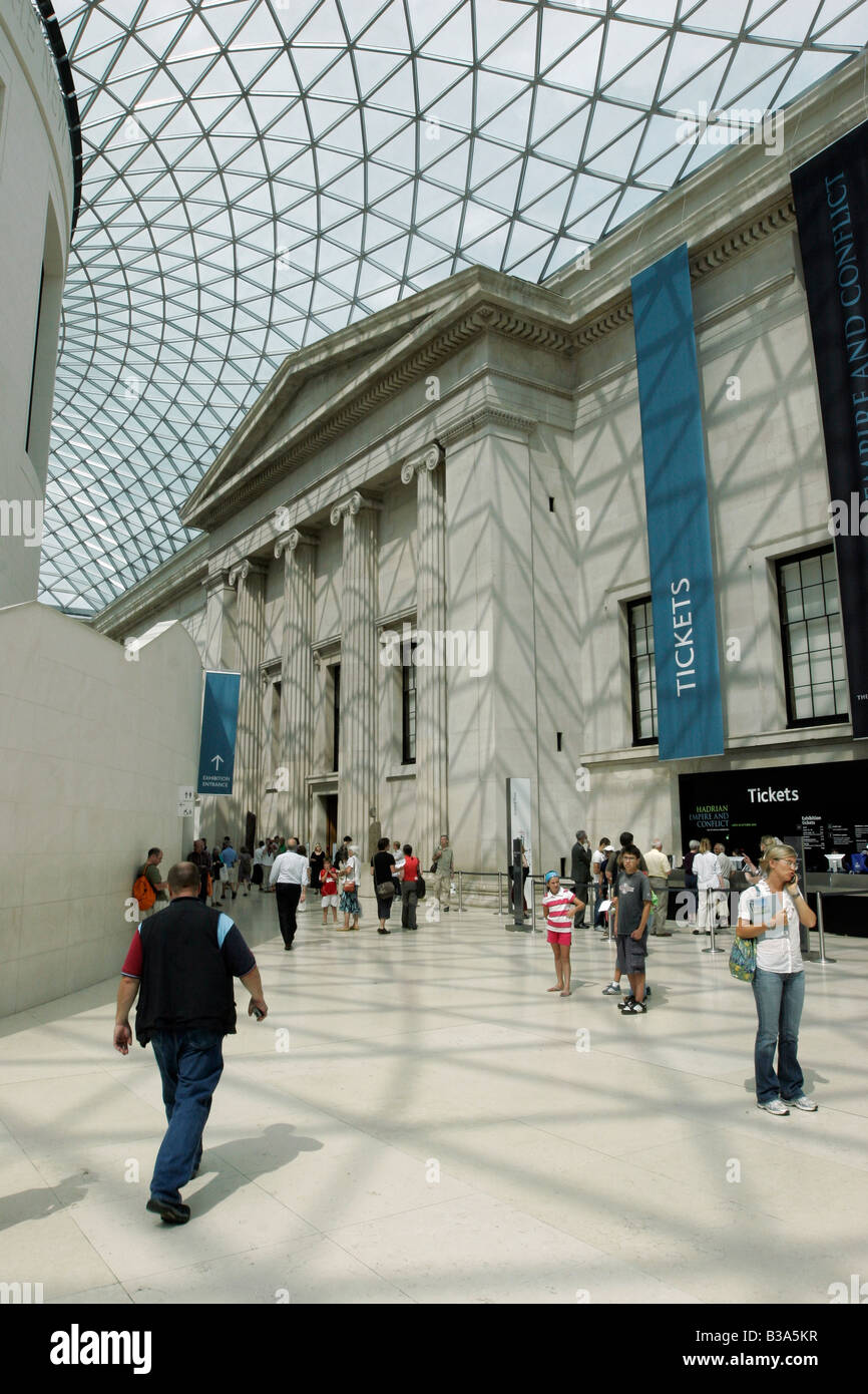 The Great Court in London's British Museum Stock Photo