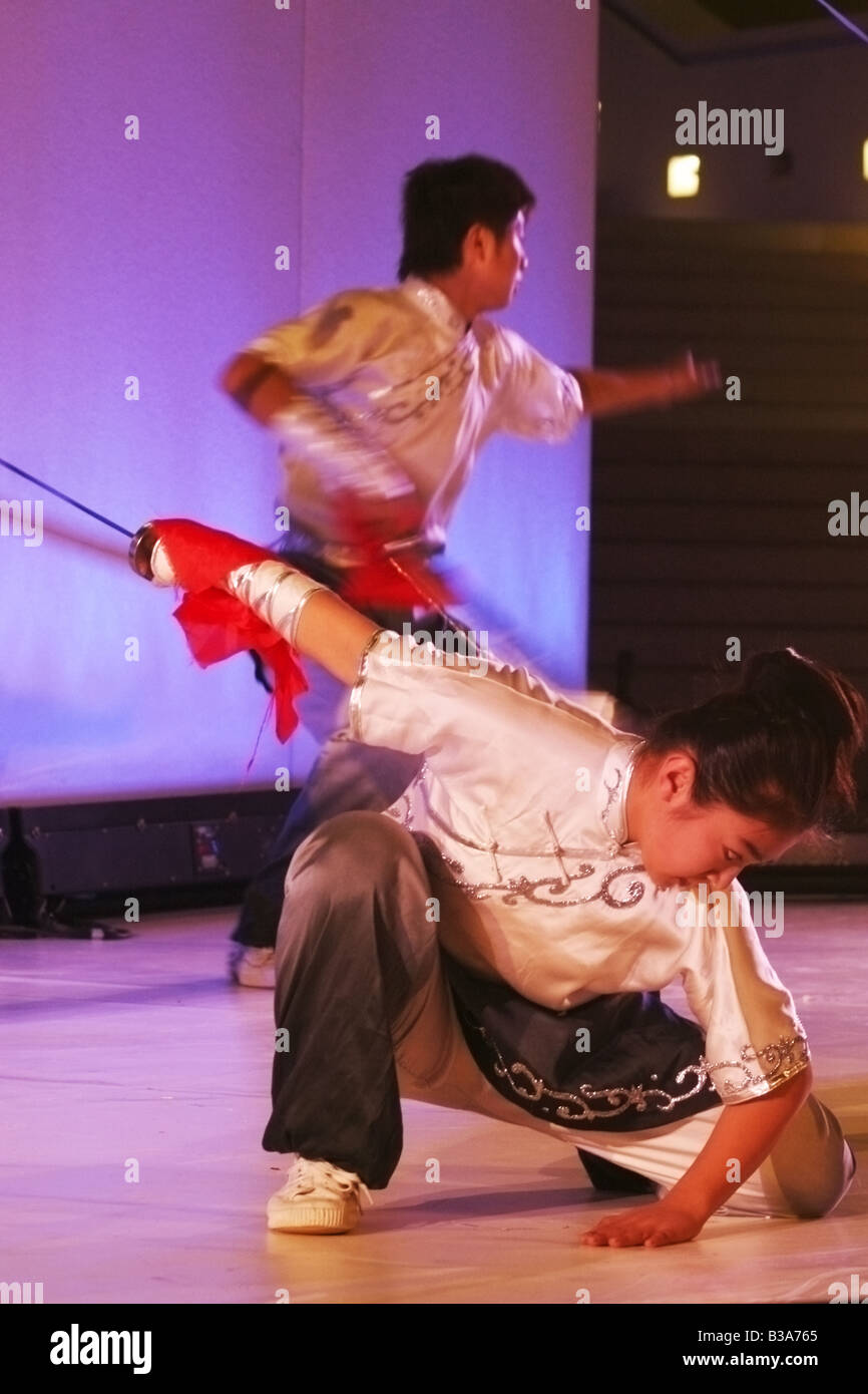 KUNG FU STUDENTS SHOW OFF THIER SKILLS ON CHINESE NEW YEAR Stock Photo ...