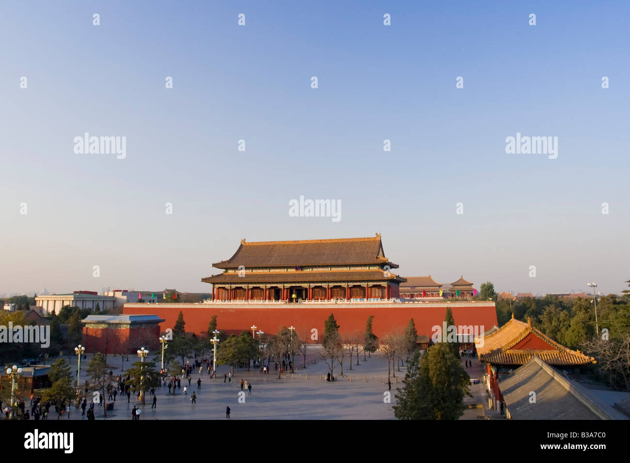 Gate of Heavenly Peace and main Courtyard, Forbidden City, Beijing, China Stock Photo