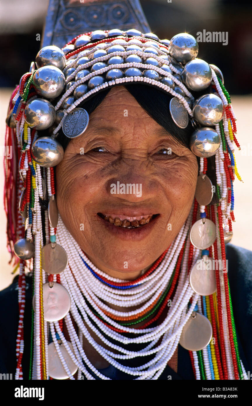 Thailand woman akha hilltribe hi-res stock photography and images - Alamy