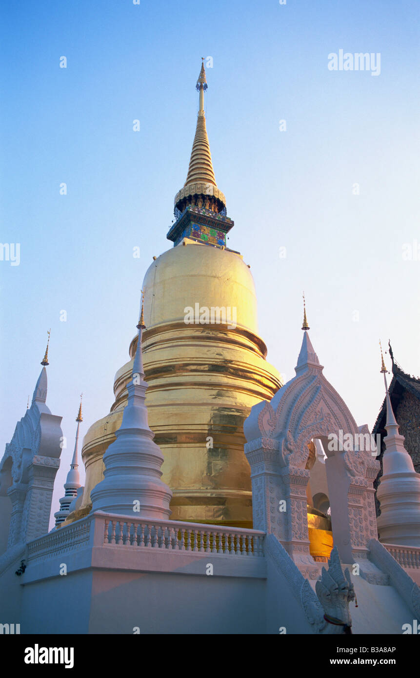 Thailand, Chiang Mai, Wat Suan Dok Stock Photo