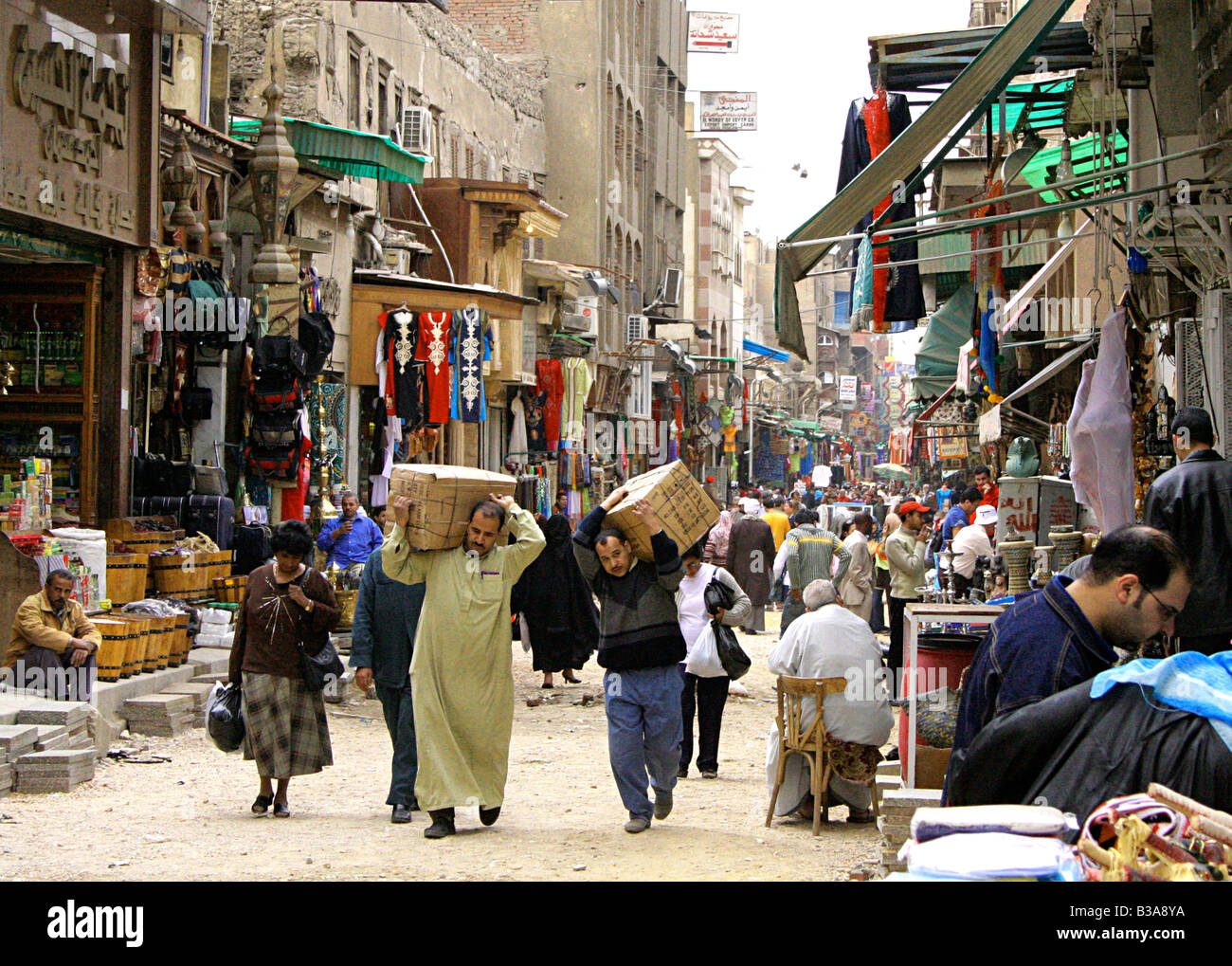 Street market in Cairo Stock Photo