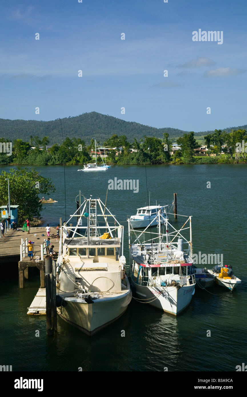 Australia, Queensland, North Coast, Innisfail, Fishing Fleet on the Johnstone River Stock Photo
