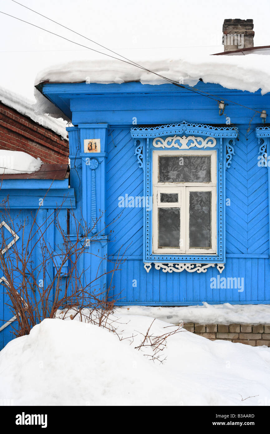 Rural wooden house, Vladimir region, Russia Stock Photo - Alamy