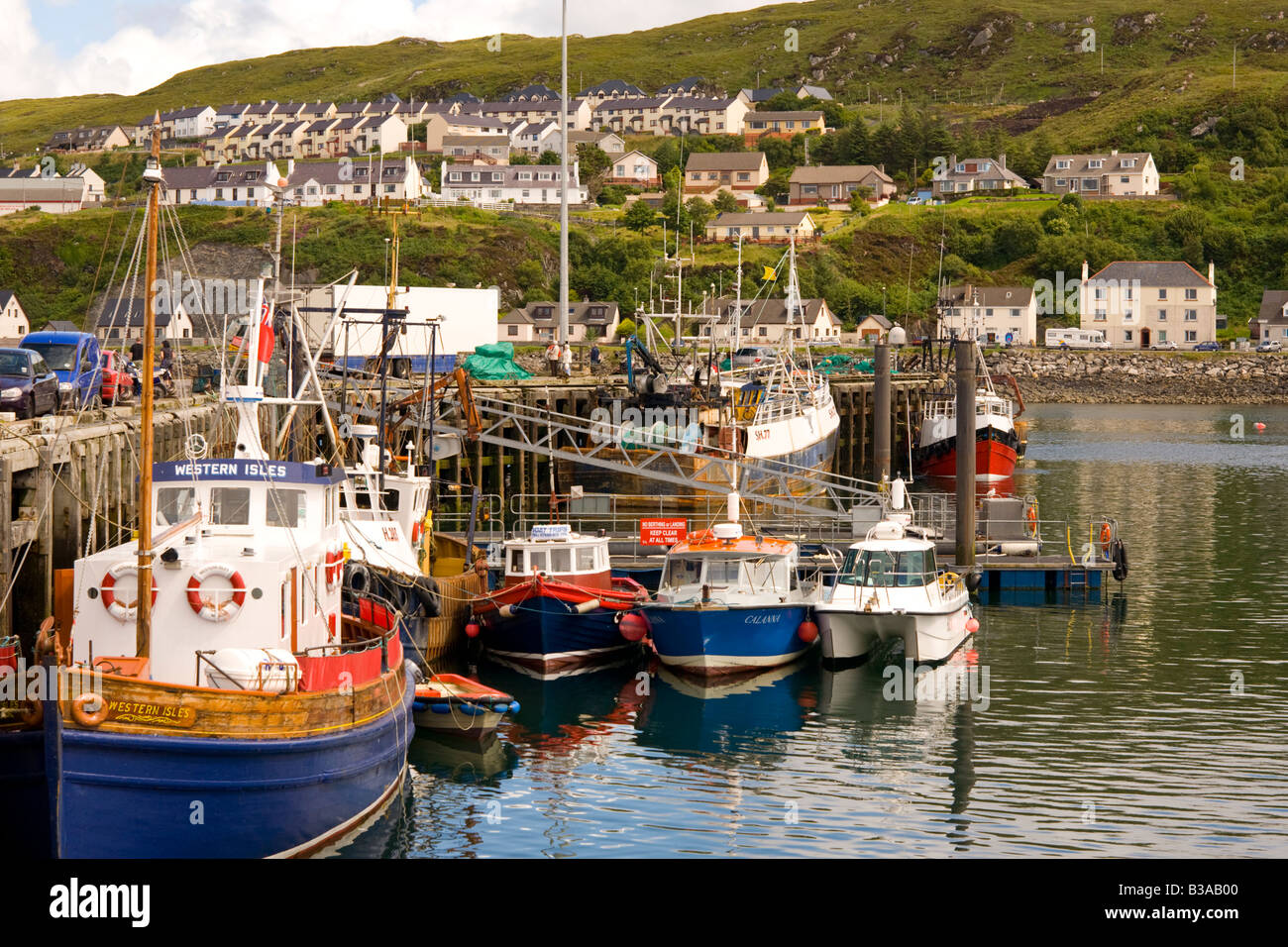 Fishing boats in Mallaig Harbour Stock Photo Alamy