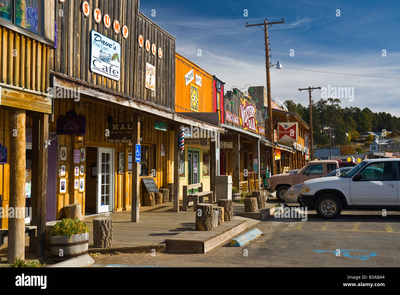 USA, New Mexico, Cloudcroft, Shops Stock Photo Alamy