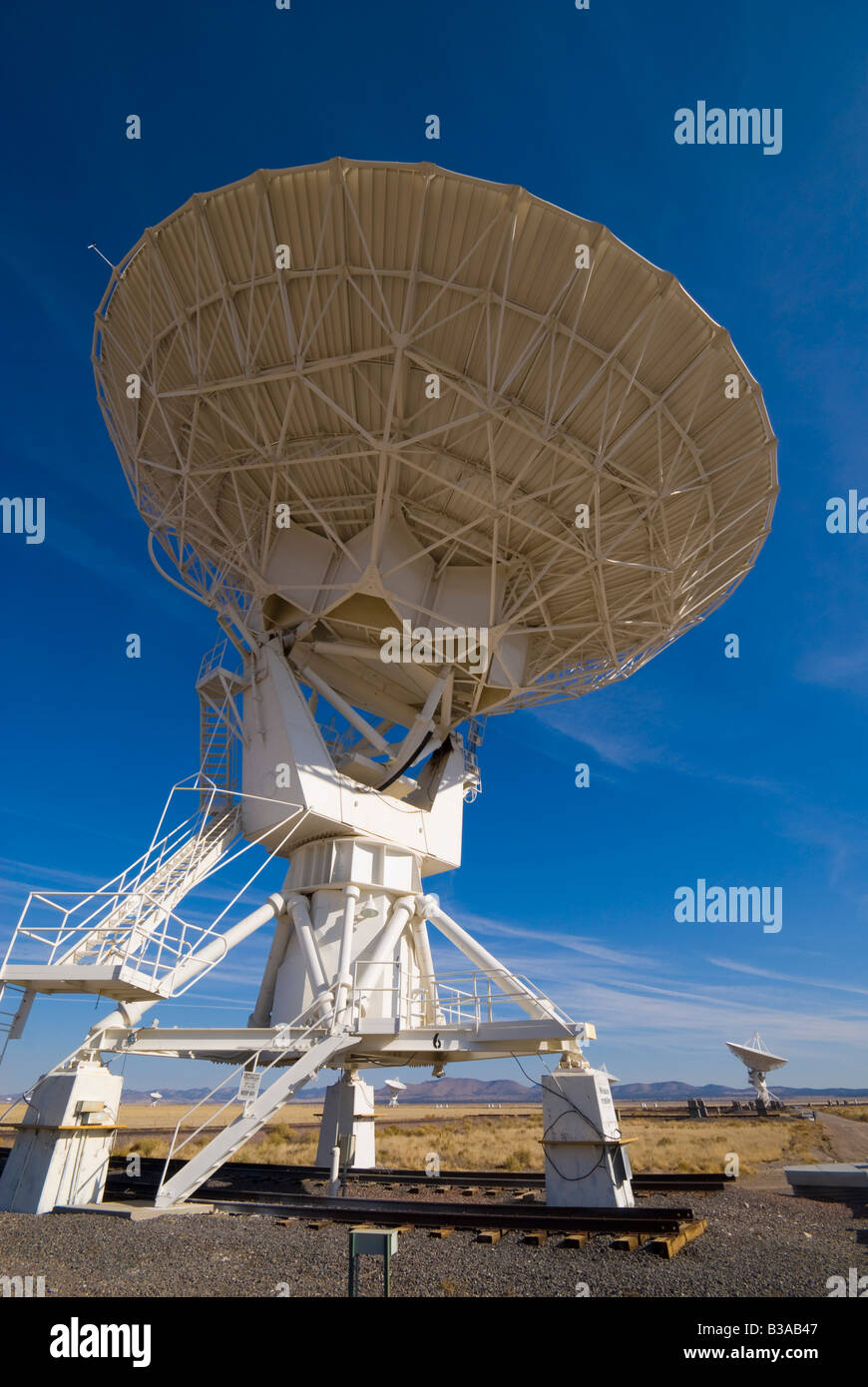 USA, New Mexico, VLA (Very Large Array) of the National Radio Astronomy Observatory Stock Photo