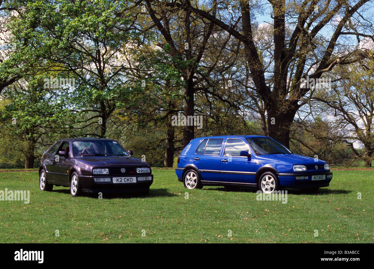 Volkswagen Corrado VR6 and Golf GTi Colour Concept Stock Photo - Alamy