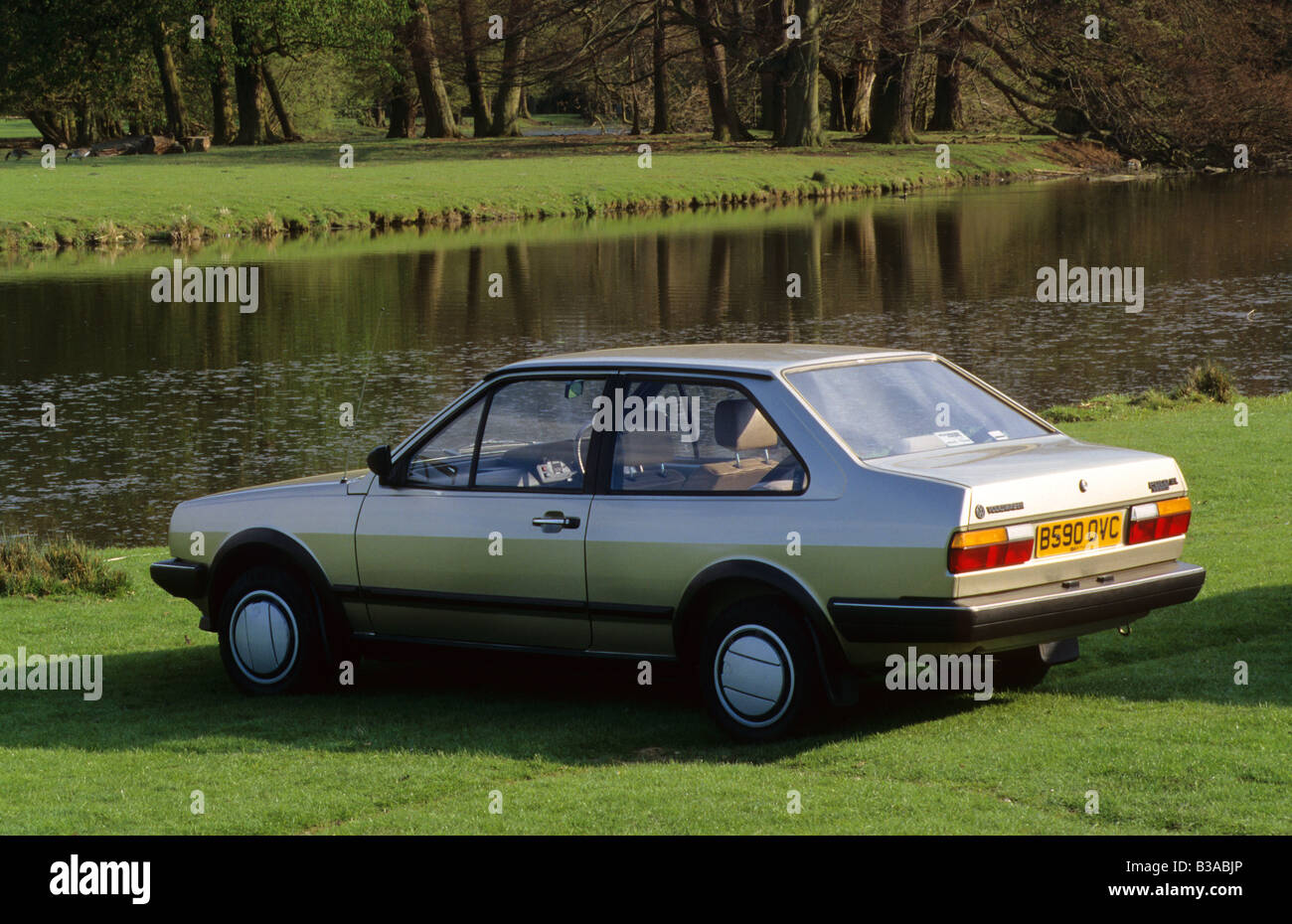 Volkswagen Polo classic GL Saloon of 1985 Stock Photo - Alamy