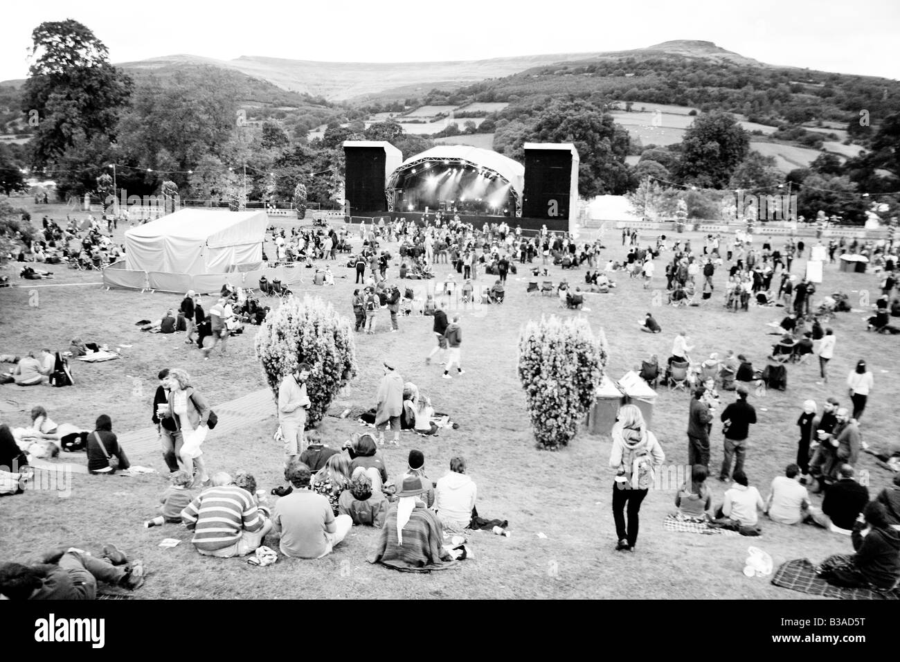 Greenman festival 2008 Glanusk Park Brecon Beacons Wales U K Stock Photo