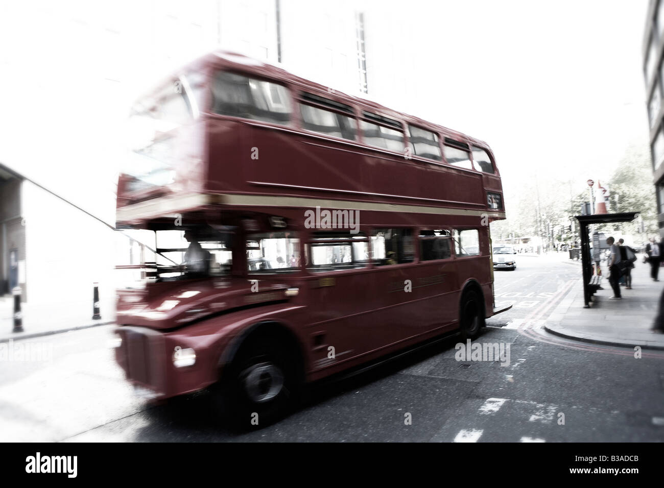 London Red Sight Seeing Bus Stock Photo